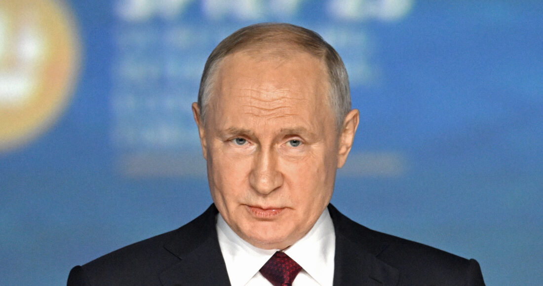 Tổng thống Putin tại diễn đàn Kinh tế Quốc tế St.Petersburg (SPIEF) ngày 16/6. Ảnh: AFP