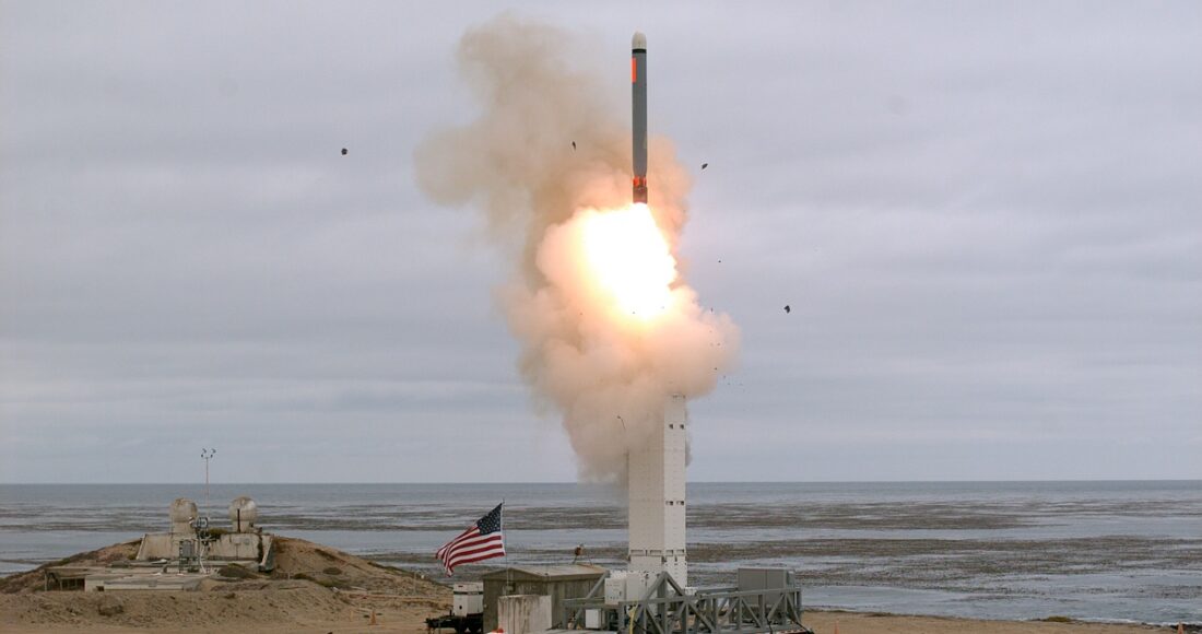 Mỹ thử nghiệm tên lửa hành trình phóng từ mặt đất tại đảo San Nicolas, California năm 2019. Ảnh: Reuters