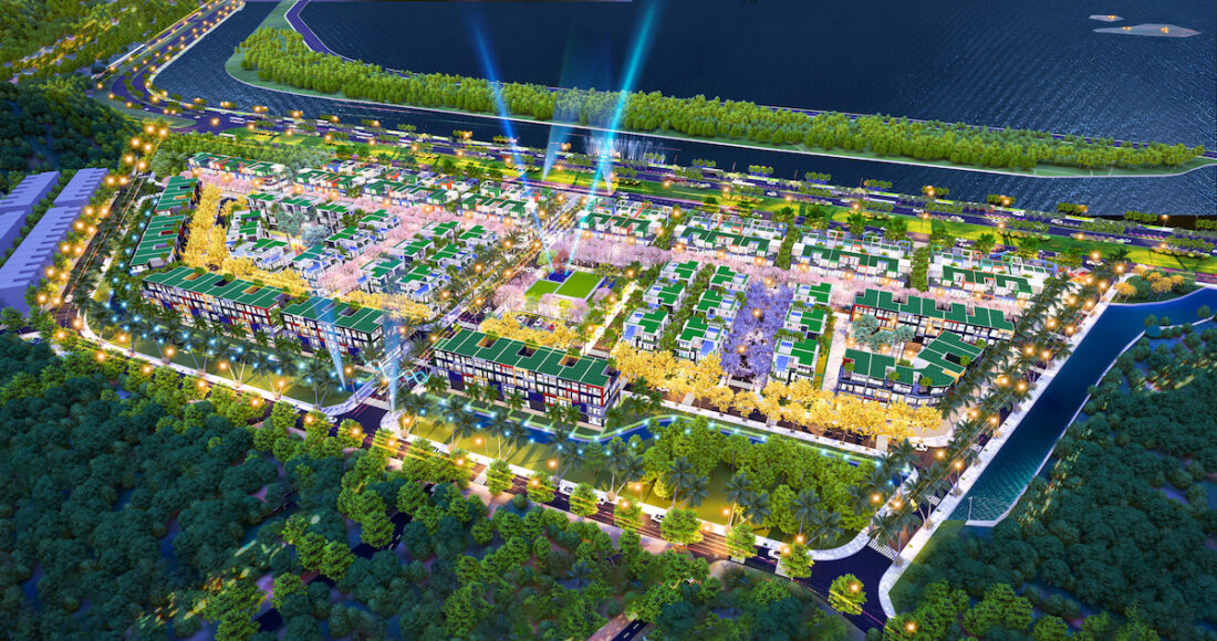 Phối cảnh hệ tiện ích đa tầng độc đáo tại Flamingo Golden Hill. Ảnh: Flamingo Holdings