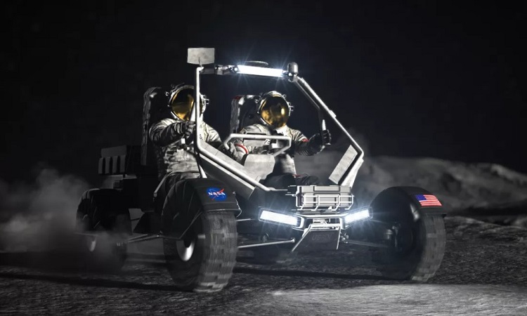 Bản vẽ mô phỏng phương tiện địa hình Mặt Trăng thế hệ mới. Ảnh: NASA