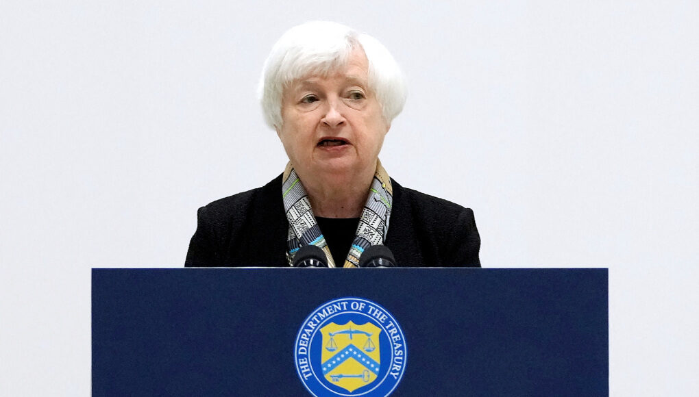 Bộ trưởng Tài chính Mỹ Janet Yellen tại Niigata (Nhật Bản) hôm 11/5. Ảnh: Reuters