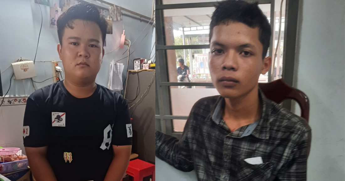 Hai thanh niên gây ra vụ cướp ngày 15/7. Ảnh: Công an cung cấp.