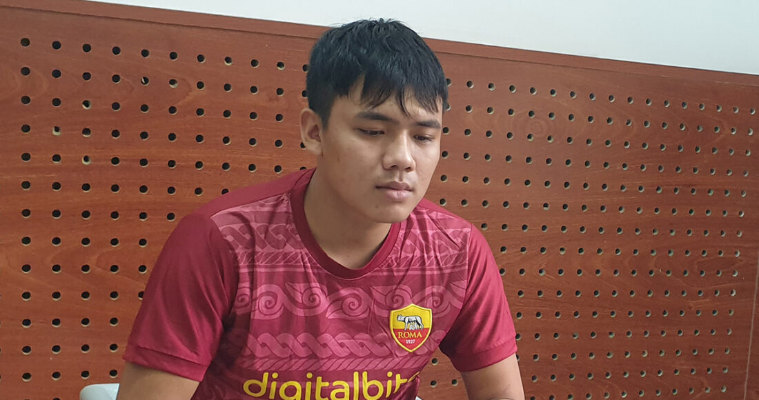 Trương Thanh Thiên tại cơ quan điều tra. Ảnh: Châu Thành
