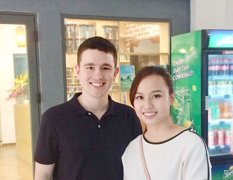 Chance và Anh Phương lần đầu gặp nhau tại Hà Nội, năm 2018. Ảnh: Vũ Anh Phương