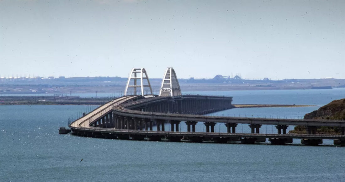 Cầu Crimea ngày 17/7. Ảnh: RIA Novosti