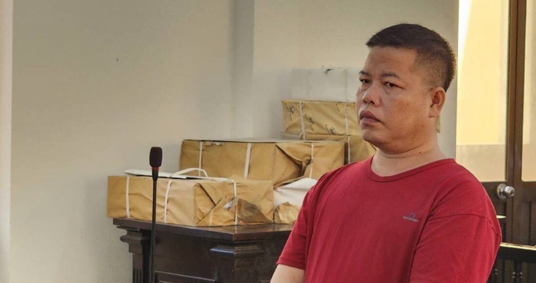 Mai Văn Khởi tại tòa. Ảnh: Nam An