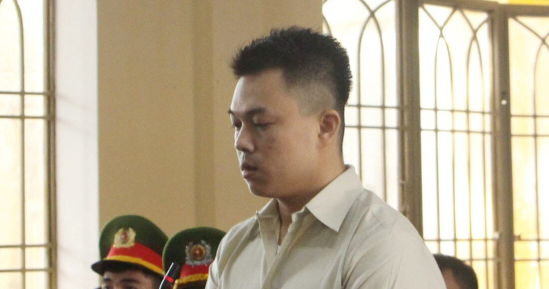 Nguyễn Thanh Long tại phiên tòa sơ thẩm chiều 16/8. Ảnh: Sơn Thủy