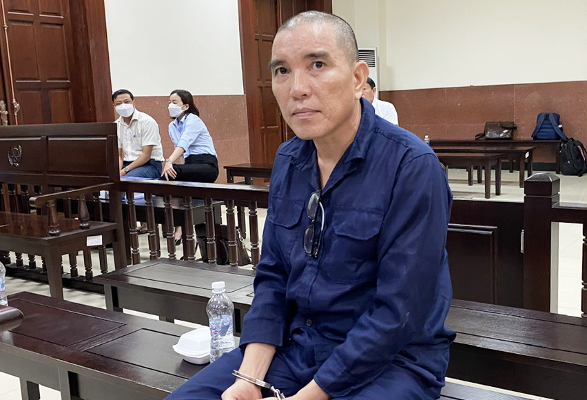 Bị cáo Giang tại tòa hôm nay. Ảnh: Hải Duyên