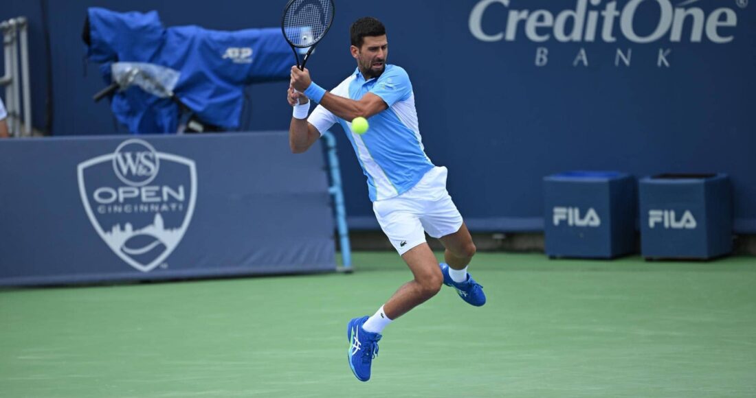 Djokovic không tốn nhiều sức để hạ Davidovich Fokina tại vòng hai ở Cincinnati hôm 16/8. Ảnh: ATP