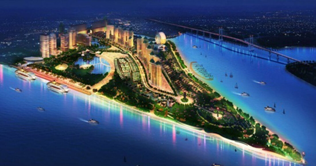 Phối cảnh dự án Khu công viên Mũi đèn đỏ và nhà ở đô thị. Ảnh: Saigon Peninsula