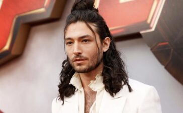Ezra Miller, tài tử lắm tài nhiều tật của DC, tại buổi ra mắt phim The Flash ngày 12/6. Ảnh: AFP