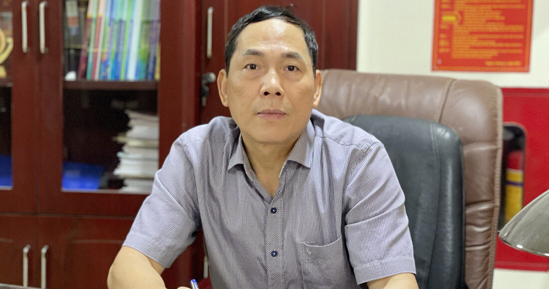 Ông Hoàng Quốc Hùng khi chưa bị bắt, tháng 4/2023. Ảnh: Phạm Dự