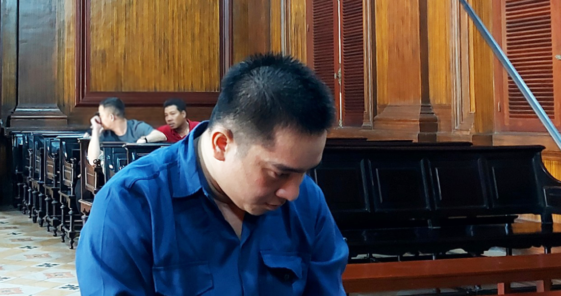 Bị cáo Ti tại tòa hôm nay. Ảnh: Bình Nguyên