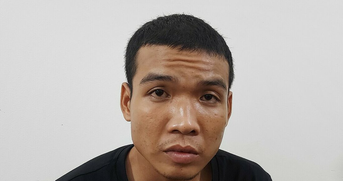 Hiệp tại cơ quan điều tra. Ảnh: Phước Thanh