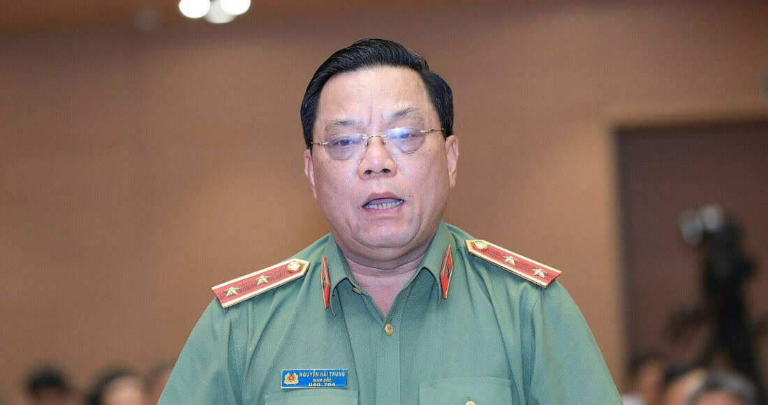 Trung tướng Nguyễn Hải Trung, Giám đốc Công an Hà Nội. Ảnh: Hoàng Phong