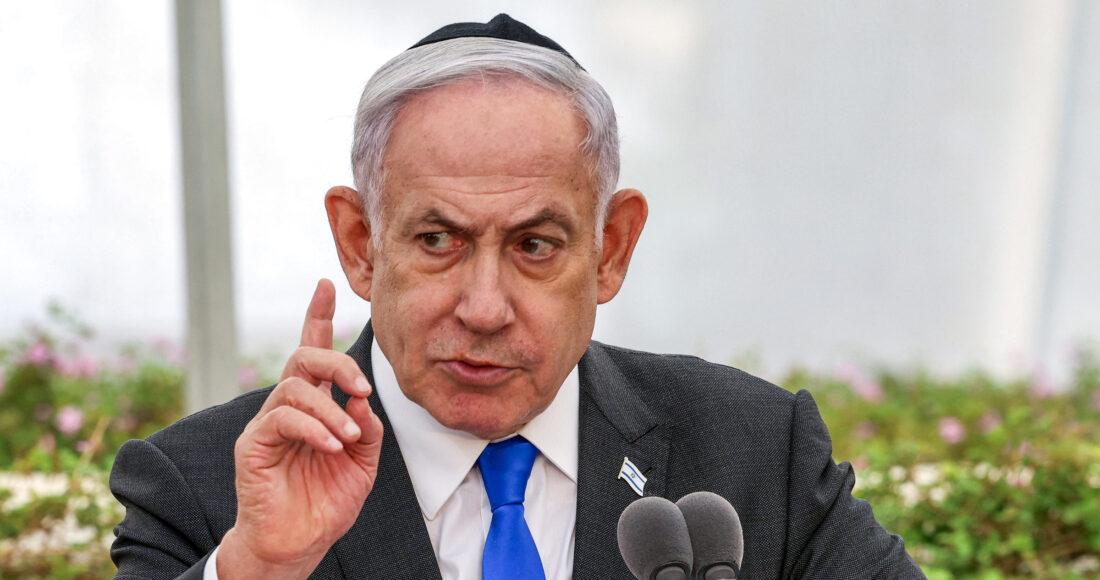 Thủ tướng Israel Benjamin Netanyahu phát biểu tại Tel Aviv ngày 18/6. Ảnh: AFP