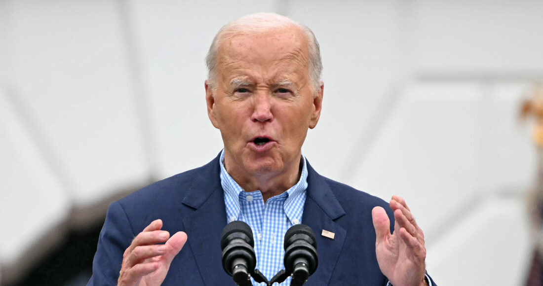 Tổng thống Joe Biden phát biểu tại Bãi cỏ phía Nam Nhà Trắng, Washington ngày 4/7. Ảnh: AFP