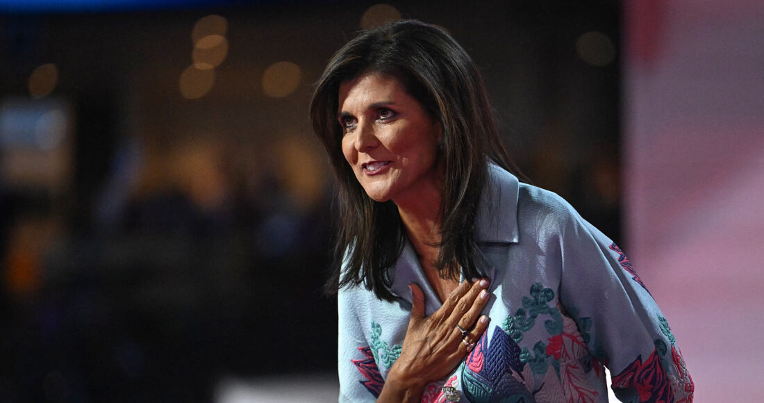 Bà Nikki Haley tại đại hội đảng Cộng hòa ở thành phố Milwaukee, bang Wisconsin ngày 16/7. Ảnh: AFP