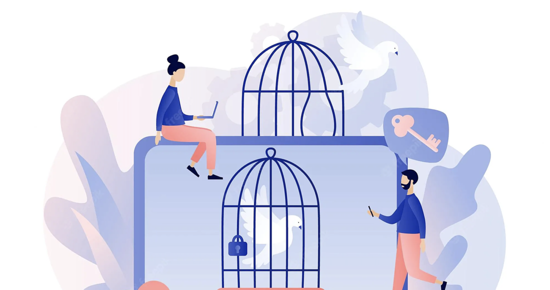 Các chuyên gia tâm lý dựa vào hiệu ứng lồng chim để chỉ ra những bẫy trong sinh hoạt, chi tiêu khiến các gia đình khó giàu. Ảnh minh họa: VectorStock