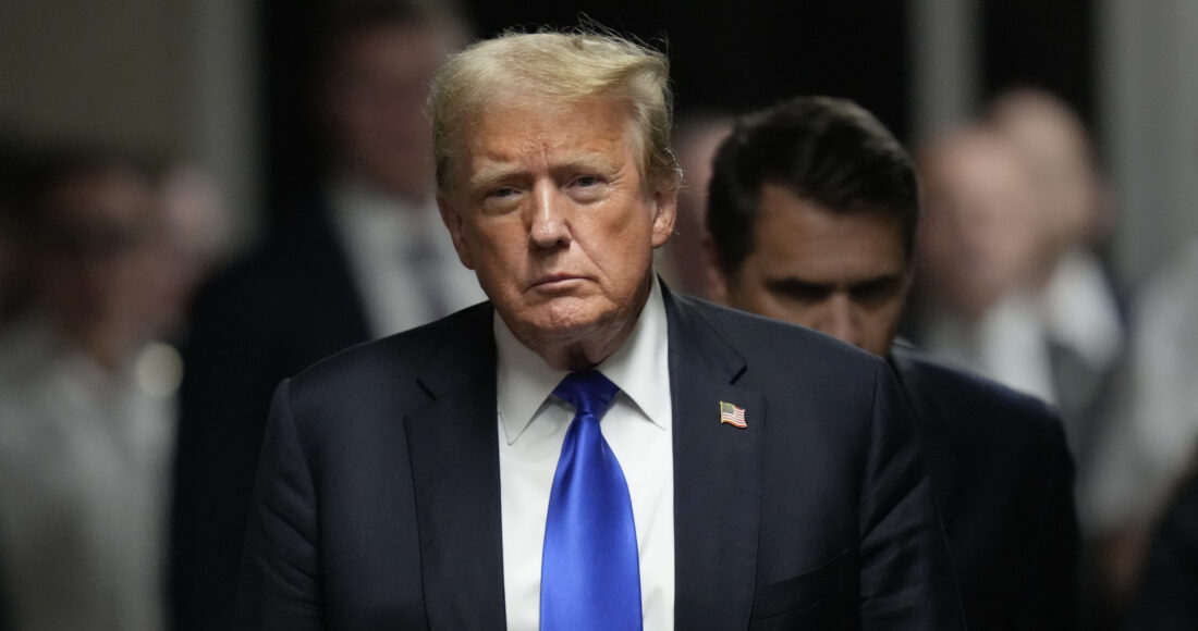 Cựu tổng thống Donald Trump tại New York ngày 30/5. Ảnh: AP