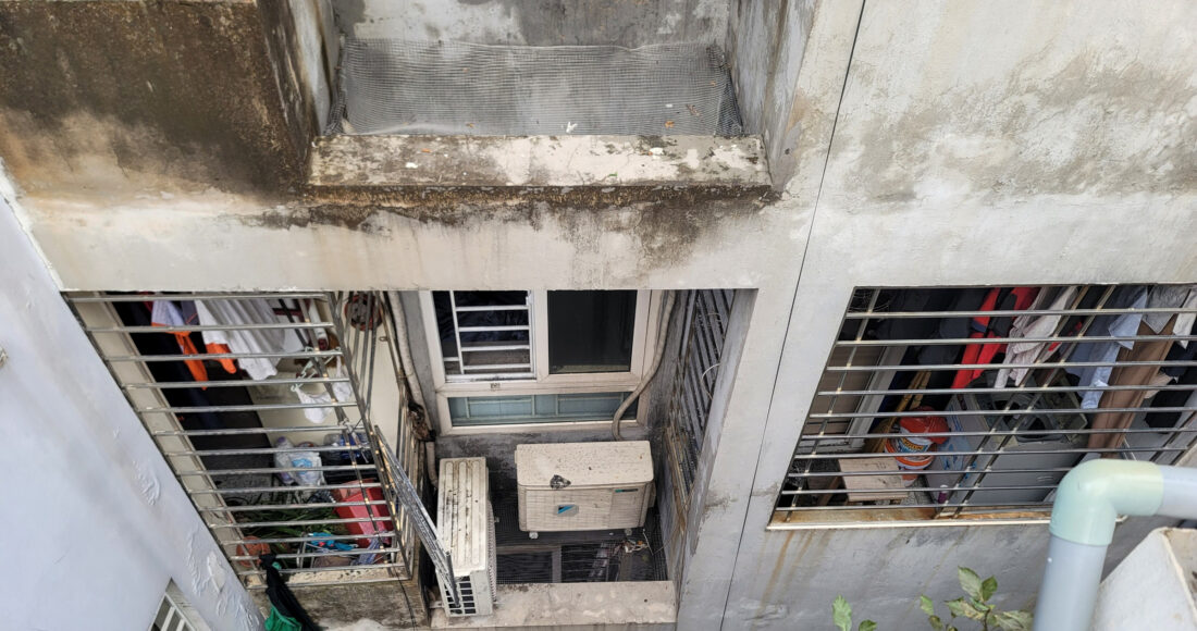Công trình nhà ở số 37 ngách 29/70 phố Khương Hạ, phường Khương Đình xảy ra vụ cháy khiến nhiều người chết, bị kết luận vi phạm trật tự xây dựng. Ảnh: Gia Chính