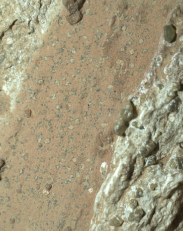 Robot Perseverance của NASA chụp ảnh tảng đá Cheyava Falls trên sao Hỏa vào tháng 7/2024. Ảnh: NASA/JPL-Caltech/MSSS