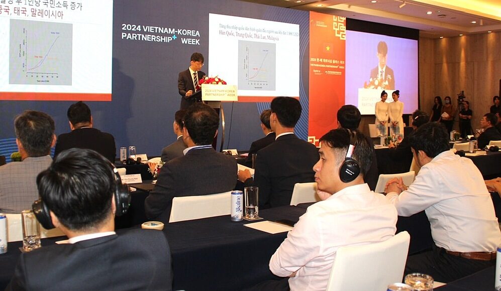 Doanh nghiệp Hàn Quốc -Việt Nam tại diễn đàn hợp tác sáng 16/7 ở TP HCM. Ảnh: VCCI
