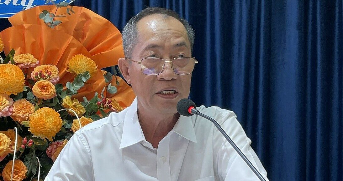 TS Võ Văn Hải trình bày đề án nghiên cứu tại hội nghị, sáng 30/6. Ảnh: Hà An