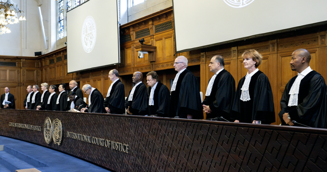 Hội đồng thẩm phán ICJ ra phán quyết tại The Hague, Hà Lan ngày 19/7. Ảnh: AFP