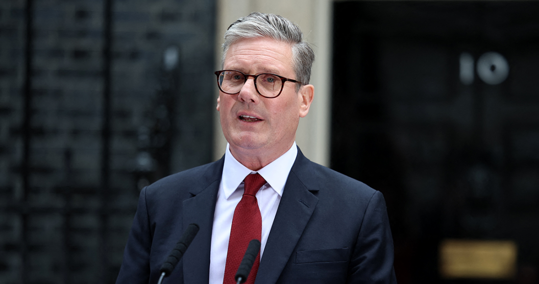 Ông Keir Starmer phát biểu trước văn phòng Thủ tướng Anh hôm 5/7. Ảnh: AFP