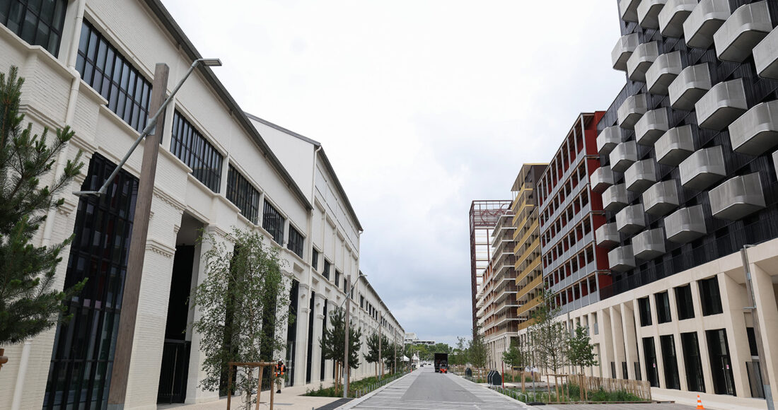 Làng Olympic tại Saint-Denis, ngoại ô Paris, nơi ở của các vận động viên. Ảnh: AFP/Emmanuel Dunand