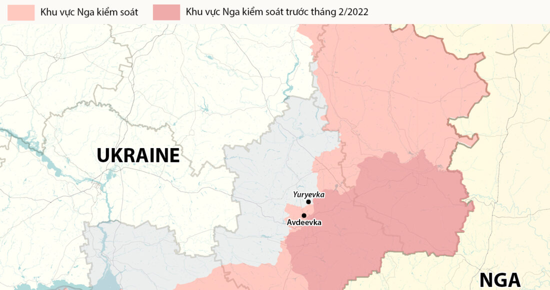 Vị trí làng Yuryevka. Đồ họa: RYV