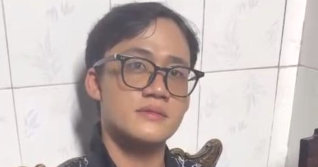 Nam tại cơ quan điều tra. Ảnh: Công an cung cấp