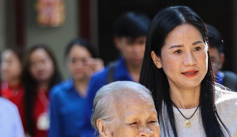 Nghệ sĩ Ngọc Đáng khi chuyển vào Trung tâm dưỡng lão Thị Nghè, cuối tháng 2. Ảnh: Quỳnh Trần