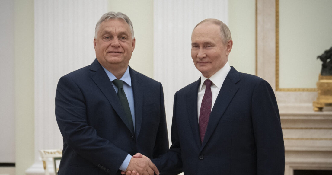 Thủ tướng Orban gặp Tổng thống Putin tại Điện Kremlin ngày 5/7. Ảnh: AFP