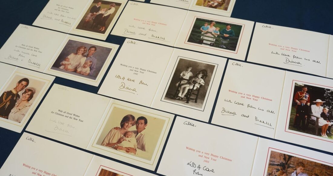 Bưu thiếp của Công nương Diana dự kiến xuất hiện trong buổi đấu giá. Ảnh: PA Images