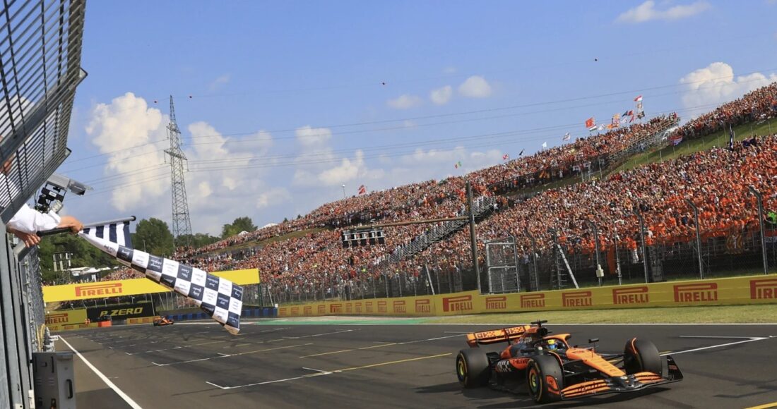 Oscar Piastri về nhất Grand Prix Hungary 2024. Ảnh: AP