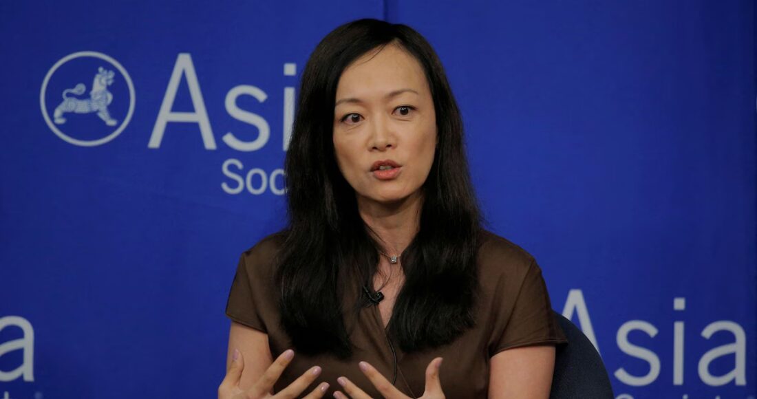 Bà Sue Mi Terry, chuyên gia về Hàn Quốc và khu vực Đông Á, phát biểu tại một hội thảo vào năm 2017. Ảnh: Reuters