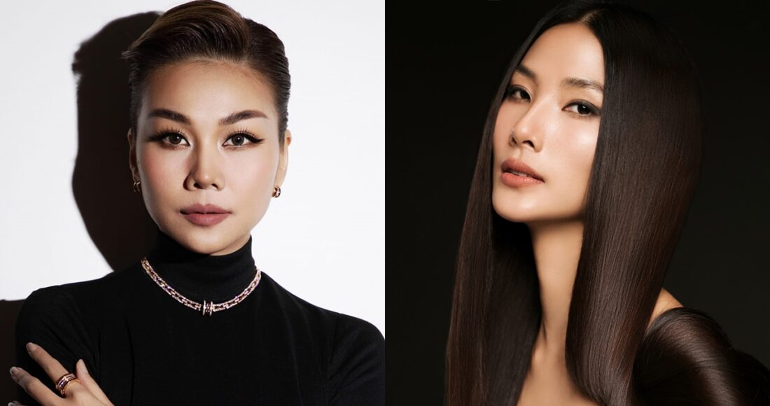 Người mẫu Thanh Hằng (trái) và Hoàng Thùy. Facebook của á hậu Hoàng Thùy có hơn 311.000 người theo dõi. Ảnh: Nhân vật cung cấp