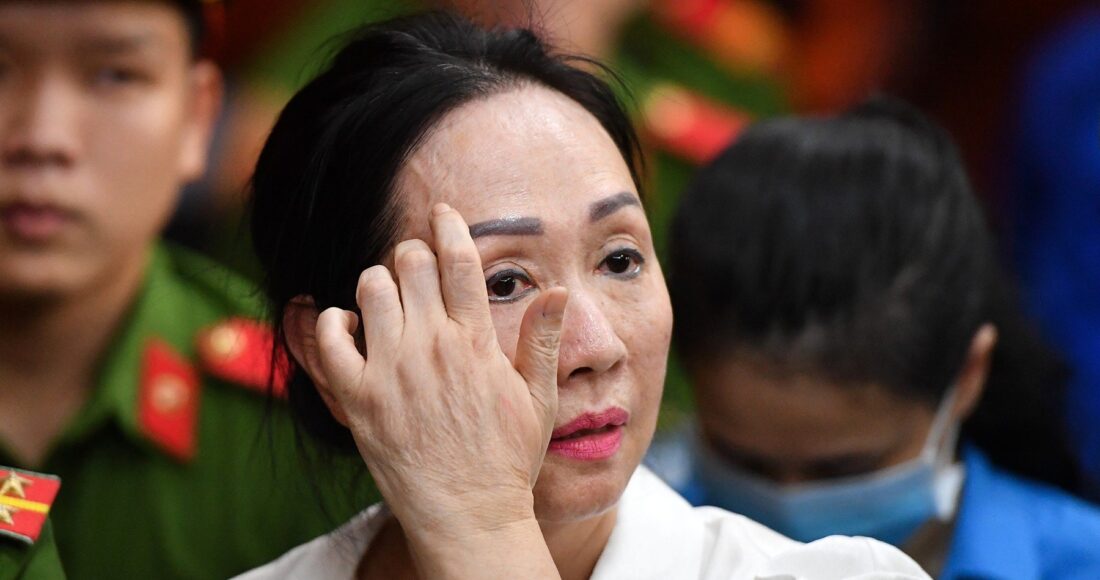 Bà Trương Mỹ Lan tại tòa, tháng 3. Ảnh: Quỳnh Trần