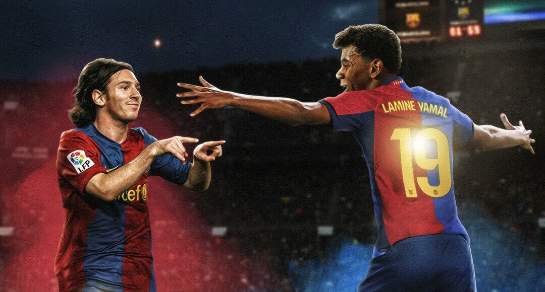 Yamal sẽ mặc áo số 19 của Messi ở Barca thời 2005-2008. Ảnh: BR