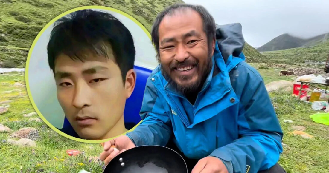 Ngoại hình thay đổi đáng kể của chàng trai 24 tuổi dịp Tết (trái) và hiện tại. Ảnh: QQ