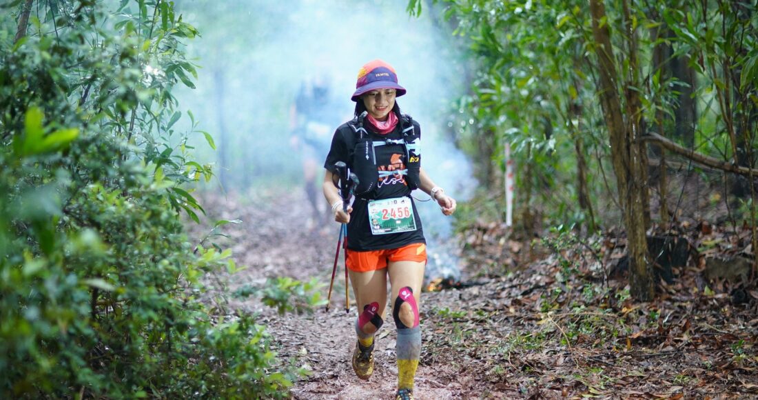 Runner ở giải trail Sơn Đào tại Hải Phòng tháng 7/2024. Ảnh: Sơn Đào Trail Marathon
