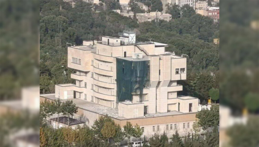 Công trình được cho là nơi ở của thủ lĩnh Hamas tại Tehran, Iran trong ảnh công bố ngày 31/7. Ảnh:TWZ