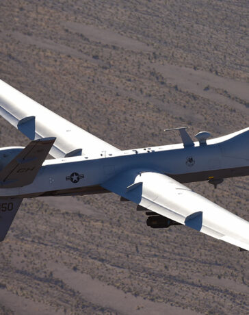UAV MQ-9 Reaper của Mỹ bay huấn luyện tháng 7/2015. Ảnh: USAF