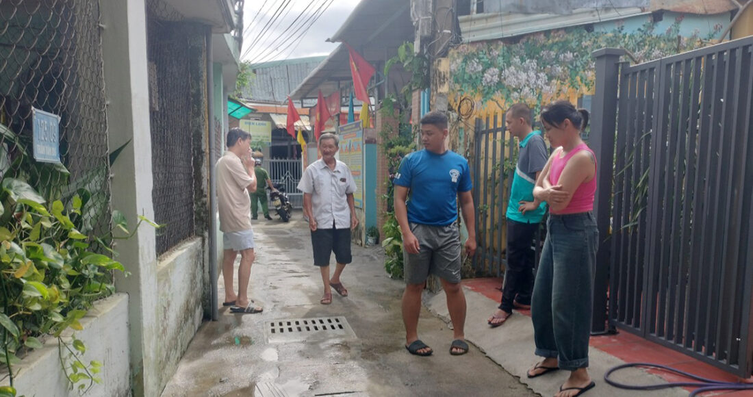 Khu vực xảy ra án mạng. Ảnh: Đắc Thành