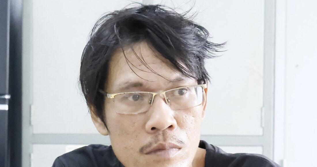 Lai Văn Phát Nhật Trường tại cơ quan điều tra. Ảnh: Văn Trăm