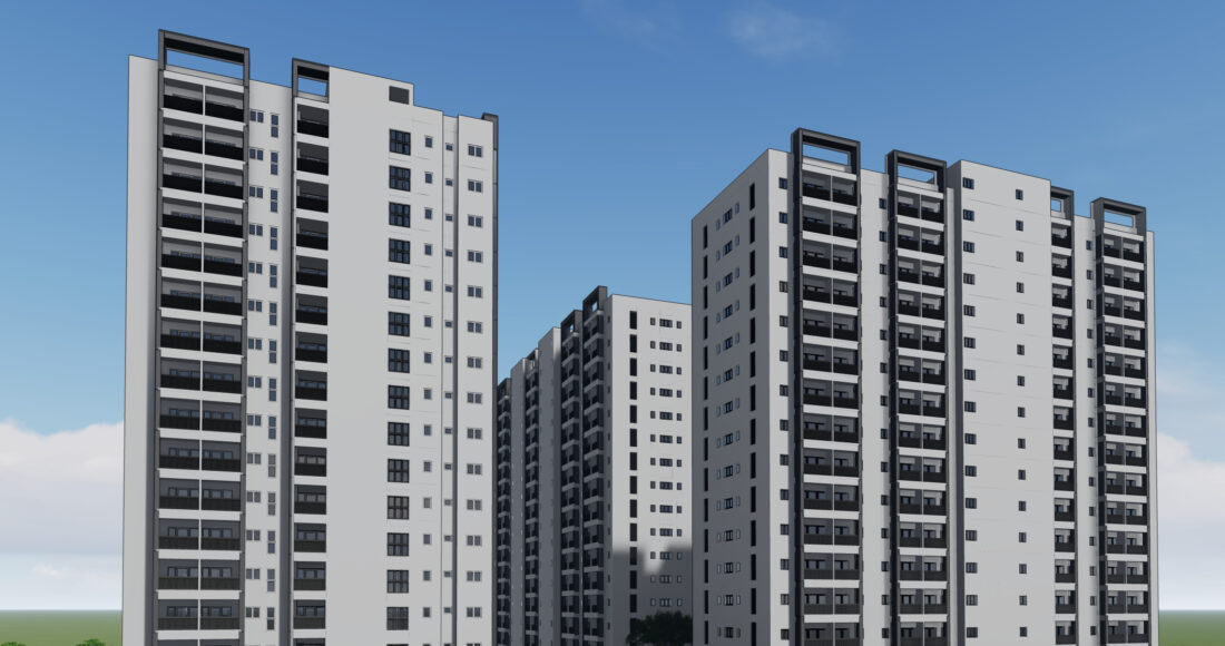 Phối cảnh dự án nhà ở xã hội Lê Thành Tân Kiên. Ảnh: Chủ đầu tư