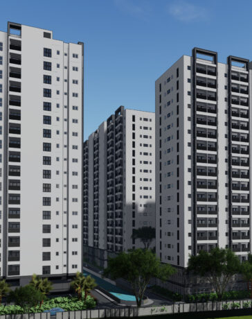 Phối cảnh dự án nhà ở xã hội Lê Thành Tân Kiên. Ảnh: Chủ đầu tư