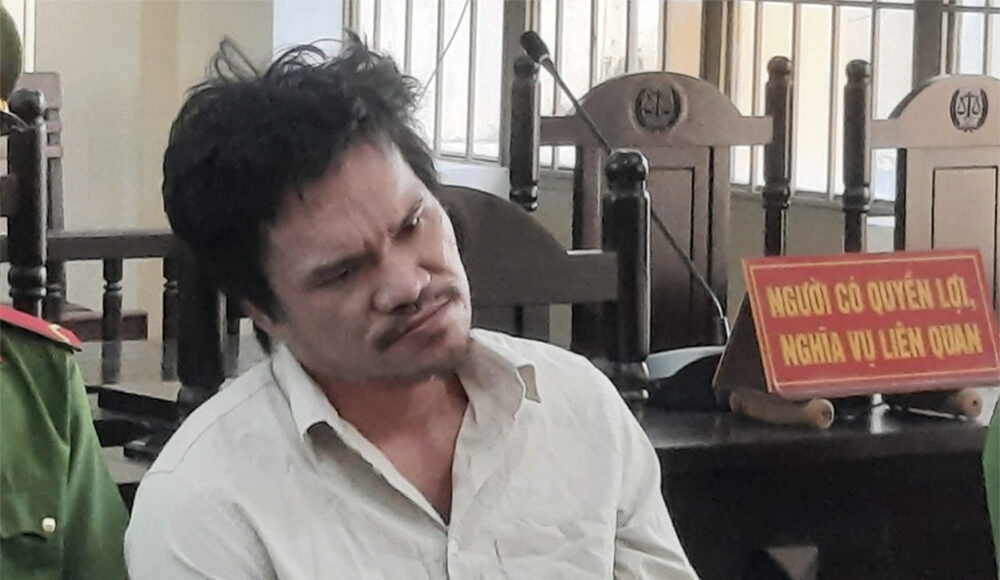 Nguyễn Văn Ninh tại phiên tòa sơ thẩm sáng 6/8. Ảnh: Đắc Thành